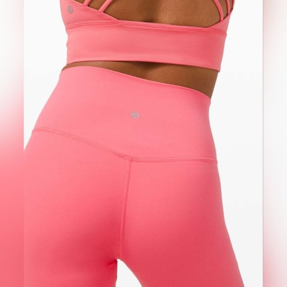 Lululemon Align 21” Guava Pink Crop Leggings - Picture 3 of 9